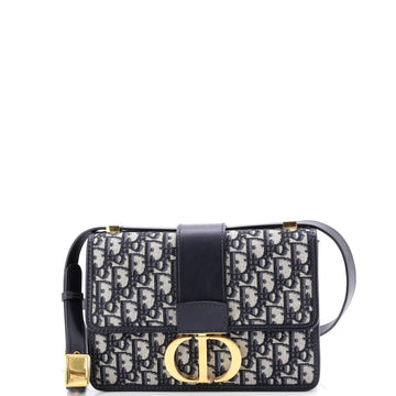 Christian Dior 30 Montaigne Flap Bag Oblique Canvas