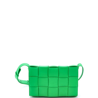 Bottega Veneta Cassette Crossbody Bag Maxi Intrecciato Leather Small