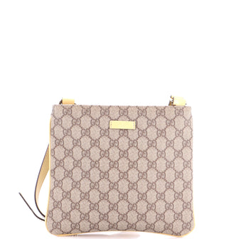 Gucci Zip Top Messenger Bag GG Coated Canvas Small