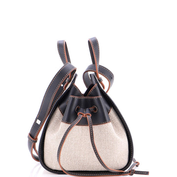 Loewe Hammock Bag Leather and Canvas Mini
