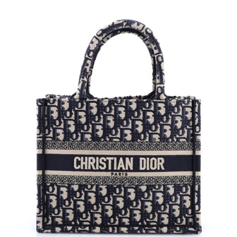 Christian Dior Book Tote Oblique Canvas Small