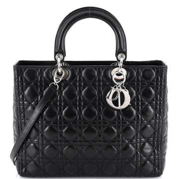 Christian Dior Lady Dior Bag Cannage Quilt Lambskin Large
