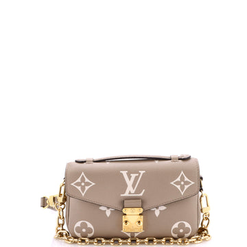 Louis Vuitton Pochette Metis Bicolor Monogram Empreinte Giant East West