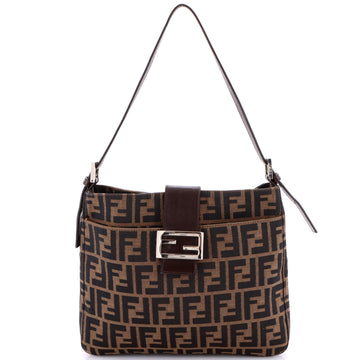 Fendi Vintage Shoulder Bag Zucca Canvas Medium