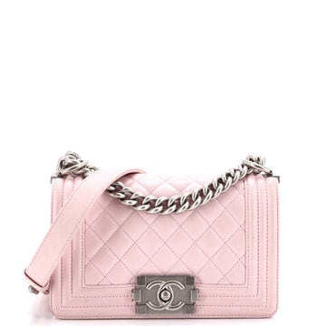 Chanel Boy Flap Bag Quilted Lambskin Small