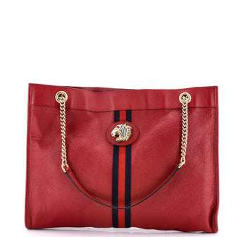 Gucci Rajah Chain Tote Leather Large