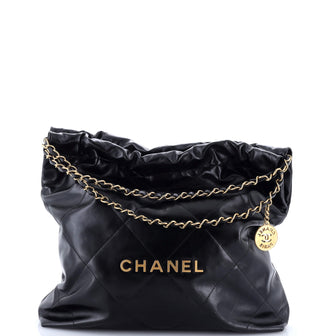 Chanel 22 Chain Hobo Quilted Calfskin Medium