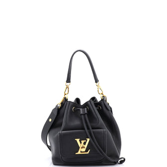 Louis Vuitton Lockme Pocket Bucket Bag Leather