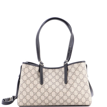 Gucci Emblem Tote GG Coated Canvas Small