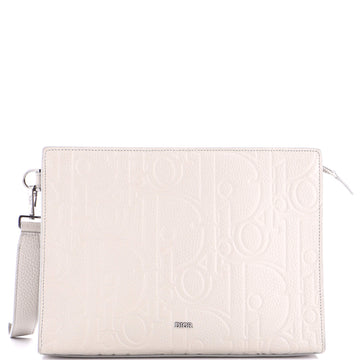Christian Dior A5 Triangle Wristlet Pouch Gravity Leather
