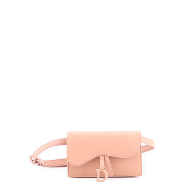 Christian Dior Ultra Matte Saddle Rectangular Belt Bag Leather