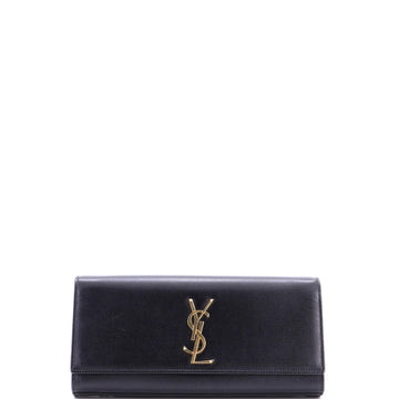 Saint Laurent Classic Monogram Clutch Leather Long