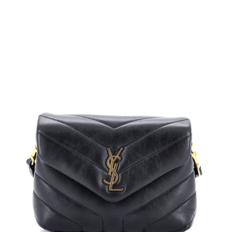 Saint Laurent Loulou Shoulder Bag Matelasse Chevron Leather Toy