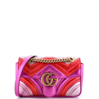 Gucci GG Marmont Flap Bag Matelasse Leather Small