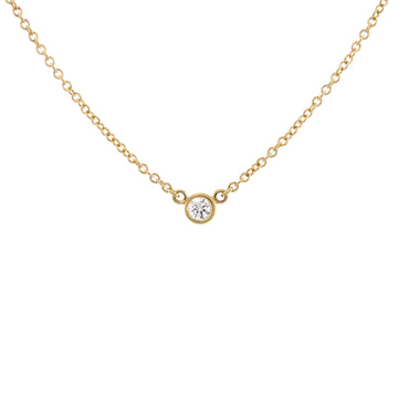 Tiffany & Co. Elsa Peretti Diamonds By The Yard Pendant Necklace 18K Yellow Gold with Diamond .05CT