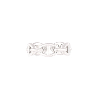 Hermes Chaine d'Ancre Enchainee Ring Sterling Silver Small