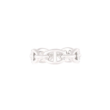 Hermes Chaine d'Ancre Enchainee Ring Sterling Silver Small