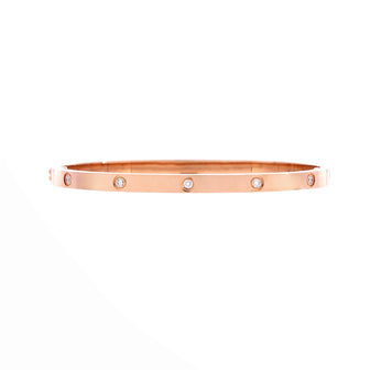 Cartier Love 10 Diamond Bracelet 18K Rose Gold with Diamonds Small