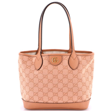 Gucci Ophidia Top Handle Shopping Tote GG Canvas and Leather Small