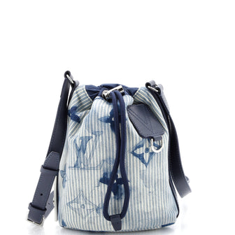 Louis Vuitton Sac Marin Bag Limited Edition Monogram Watercolor Stripes Denim BB