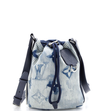 Louis Vuitton Sac Marin Bag Limited Edition Monogram Watercolor Stripes Denim BB