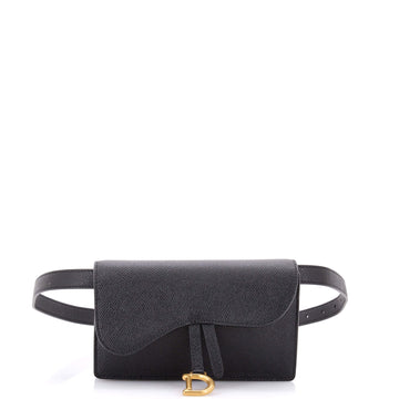 Christian Dior Saddle Rectangular Belt Bag Leather