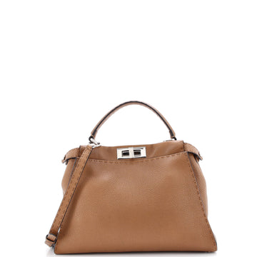 Fendi Selleria Peekaboo Bag Rigid Leather Regular