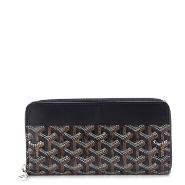 Goyard Matignon Zip Wallet Coated Canvas with Leather