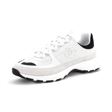 Chanel Women's CC Low-Top Sneakers Leather and Mesh