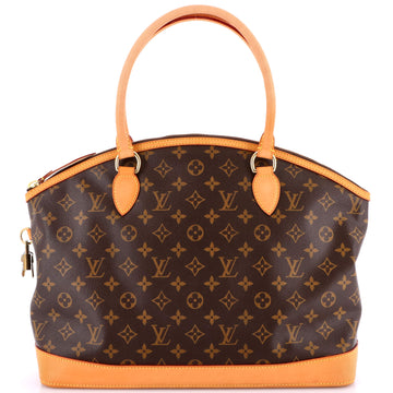 Louis Vuitton Lockit Handbag Monogram Canvas Horizontal