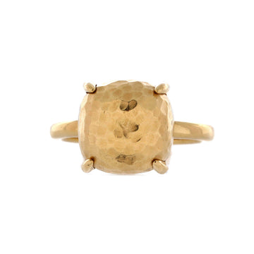 Tiffany & Co. Paloma Picasso Hammered Sugar Stacks Ring 18K Yellow Gold 12mm