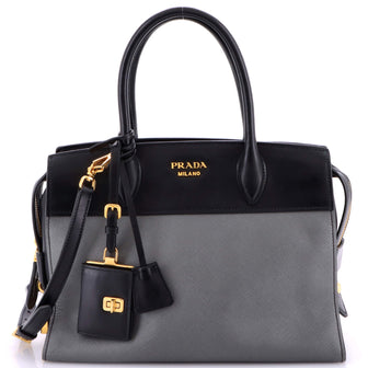 Prada Esplanade Tote Saffiano with City Calf Medium