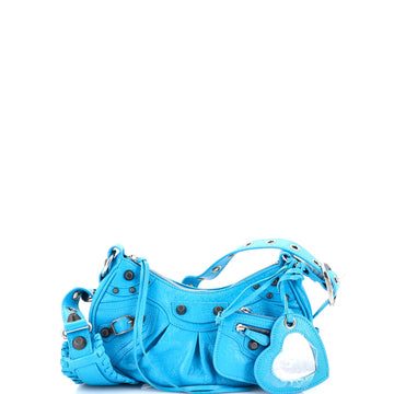 Balenciaga Le Cagole Giant Studs Shoulder Bag Leather XS