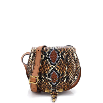 Chloe Marcie Crossbody Bag Python Print Calfskin Mini