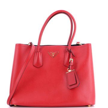 Prada Cuir Double Tote Saffiano Leather Medium