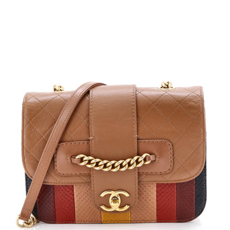 Chanel Archi Chic Flap Bag Snakeskin Small