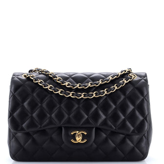 Chanel Classic Double Flap Bag Quilted Lambskin Jumbo
