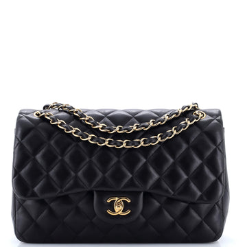 Chanel Classic Double Flap Bag Quilted Lambskin Jumbo