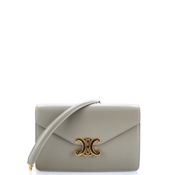Celine Margo Triomphe Wallet on Chain Leather