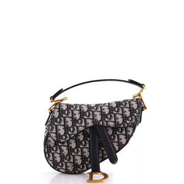 Christian Dior Saddle Handbag Oblique Canvas Mini