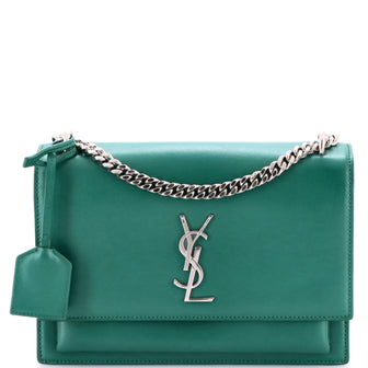 Saint Laurent Sunset Crossbody Bag Leather Medium
