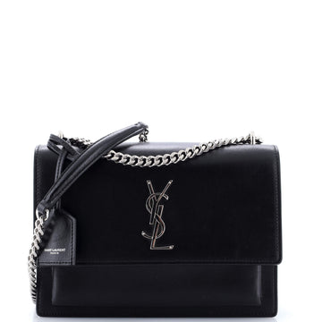 Saint Laurent Sunset Crossbody Bag Leather Medium