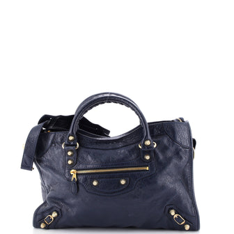 Balenciaga City Giant Studs Bag Leather Medium