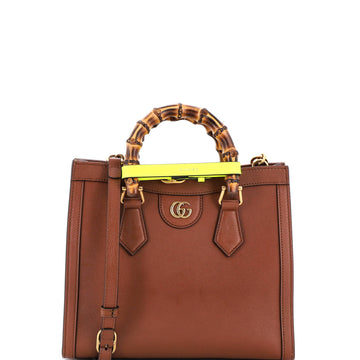 Gucci Diana NM Bamboo Handle Tote Leather Small