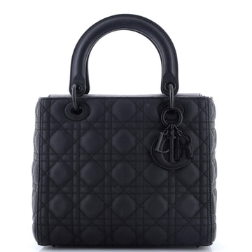 Christian Dior Ultra Matte Lady Dior Bag Cannage Quilt Calfskin Medium