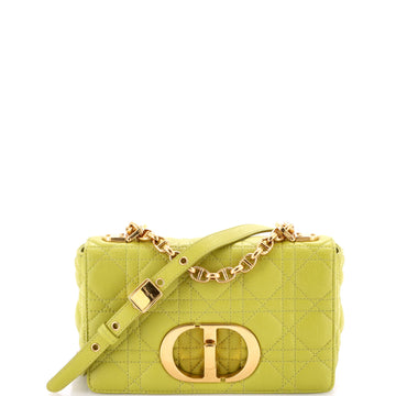 Christian Dior Caro Bag Cannage Quilt Calfskin Small