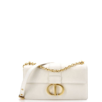 Christian Dior 30 Montaigne Chain Flap Bag Leather East West
