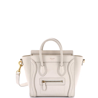 Celine Luggage Bag Grainy Leather Nano