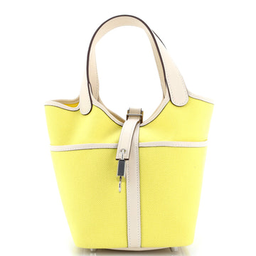 Hermes Cargo Picotin Lock Bag Canvas and Swift PM