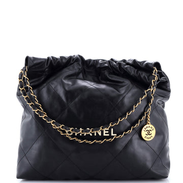 Chanel 22 Chain Hobo Quilted Calfskin Medium